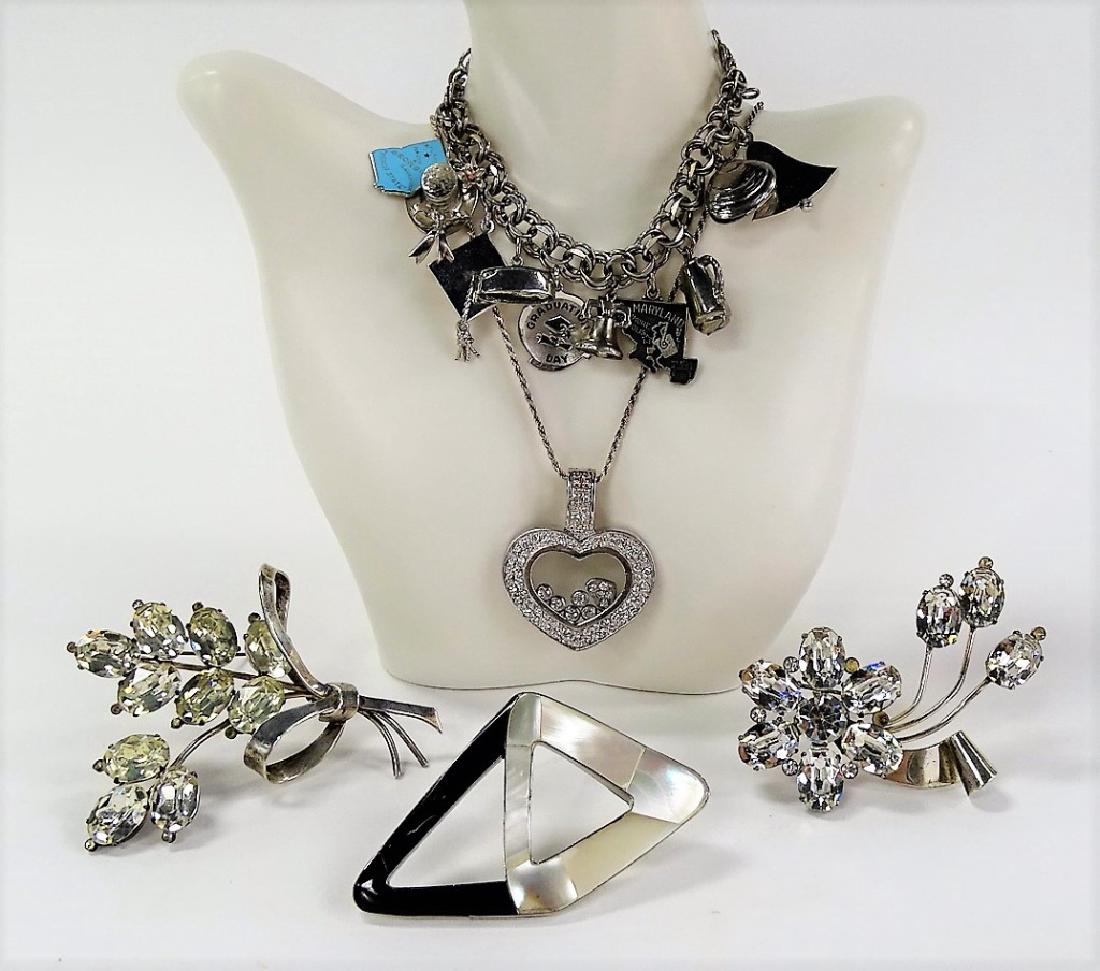 LAVISH LOT OF VINTAGE COSTUME JEWELRY INC STERLING (1 of 2)