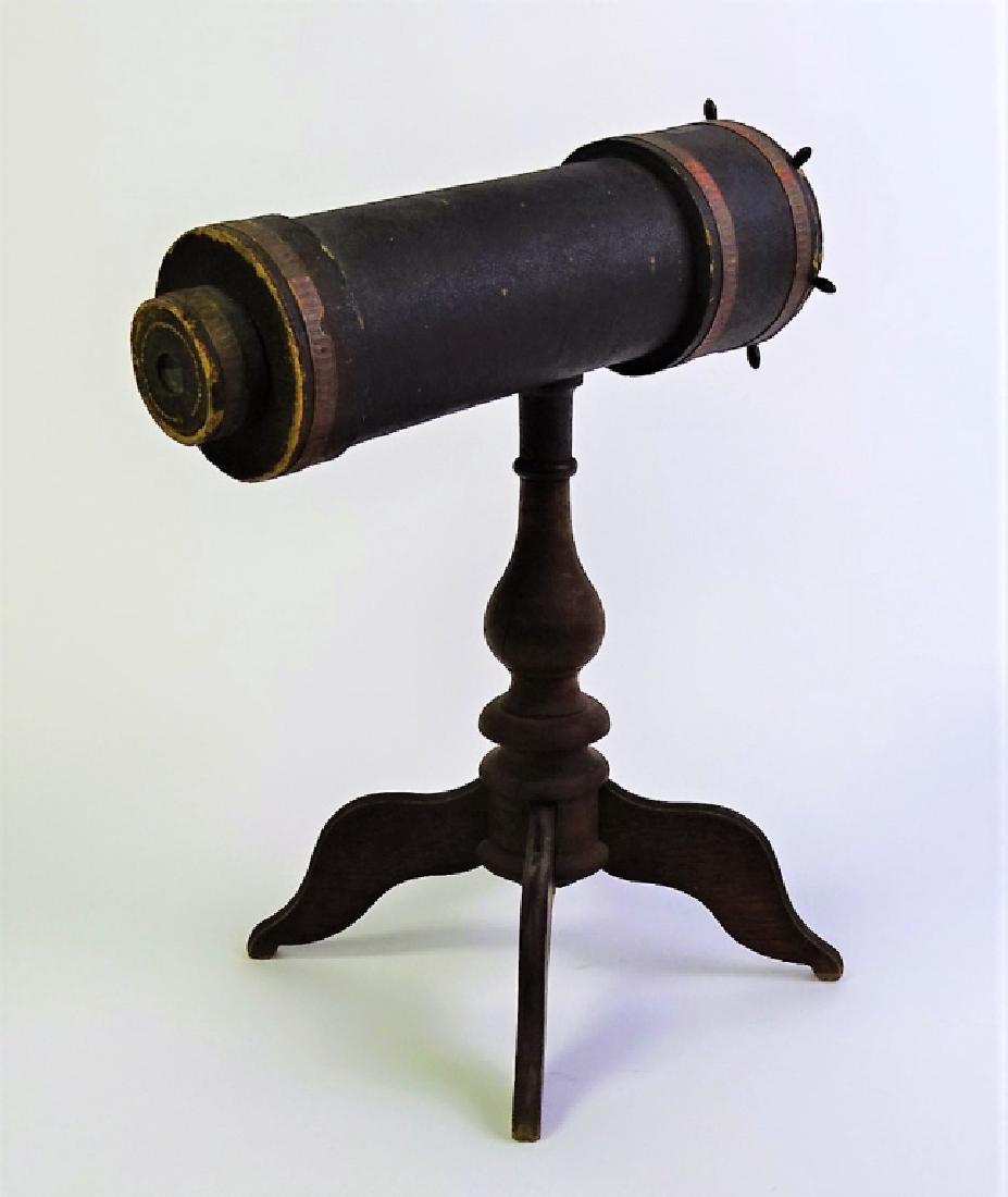 Vintage Kaleidoscope W/ Wooden Stand