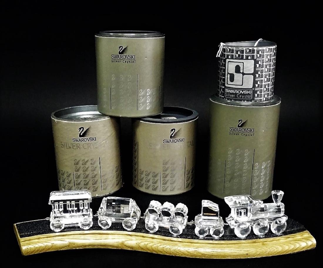 SWAROVSKI CRYSTAL 5 PIECE TRAIN & DISPLAY TRACK (1 of 5)