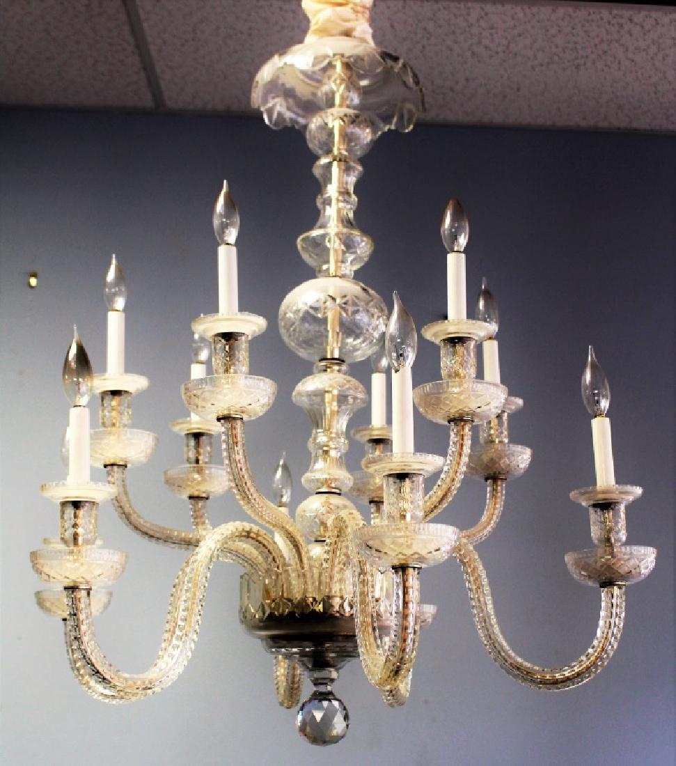 1950's ITALIAN MURANO GLASS 12 ARM CHANDELIER (1 of 4)