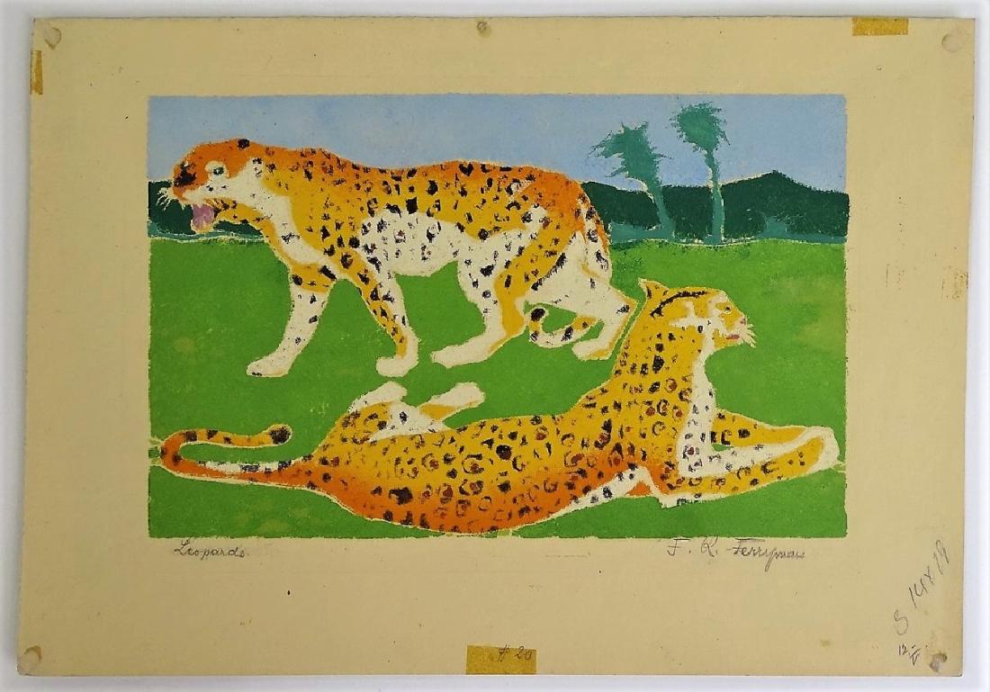 FRANCIS REVESZ-FERRYMAN (HUNGARY) PASTEL PAINTING (1 of 4)