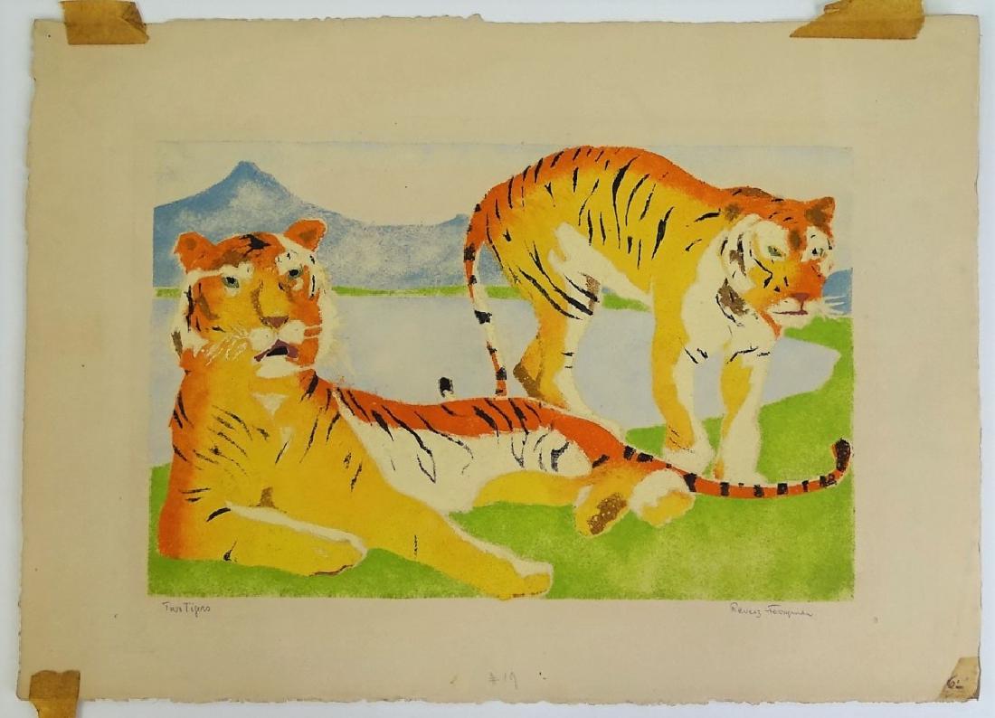 FRANCIS REVESZ-FERRYMAN (HUNGARY) PASTEL PAINTING (1 of 4)