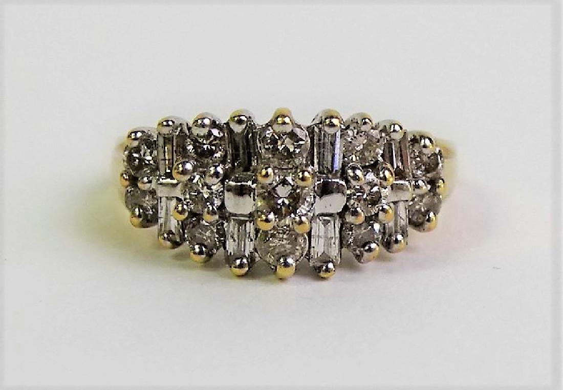 10KT YELLOW GOLD & 1.50CTW DIAMOND WEDDING BAND (1 of 7)