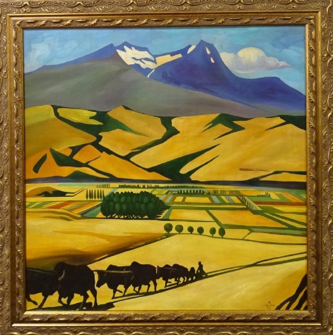 MARTIROS S. SARIAN (ARMENIAN) PAINTING OIL/CANVAS (1 of 4)