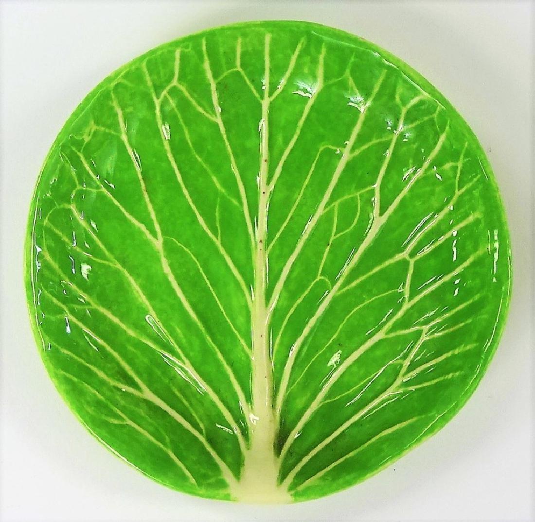 RARE DODIE THAYER LETTUCE WARE CANAPE PLATE (1 of 2)