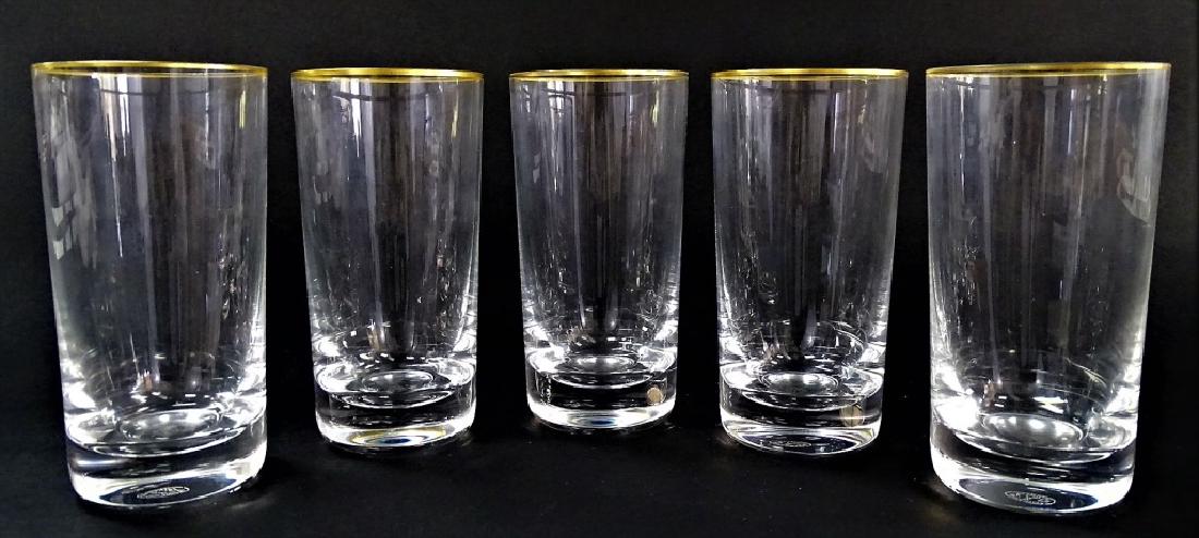 LOT OF 5 BACCARAT FRANCE CUT CRYSTAL TUMBLERS (1 of 3)