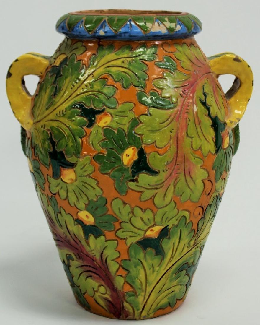 ITALIAN HAND PAINTED CERAMIC VASE (1 of 3)