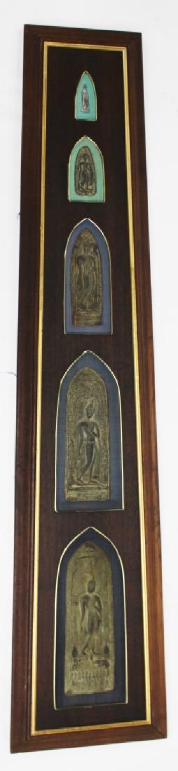 LARGE ANTIQUE TIBETAN WALL PLAQUE (1 of 4)