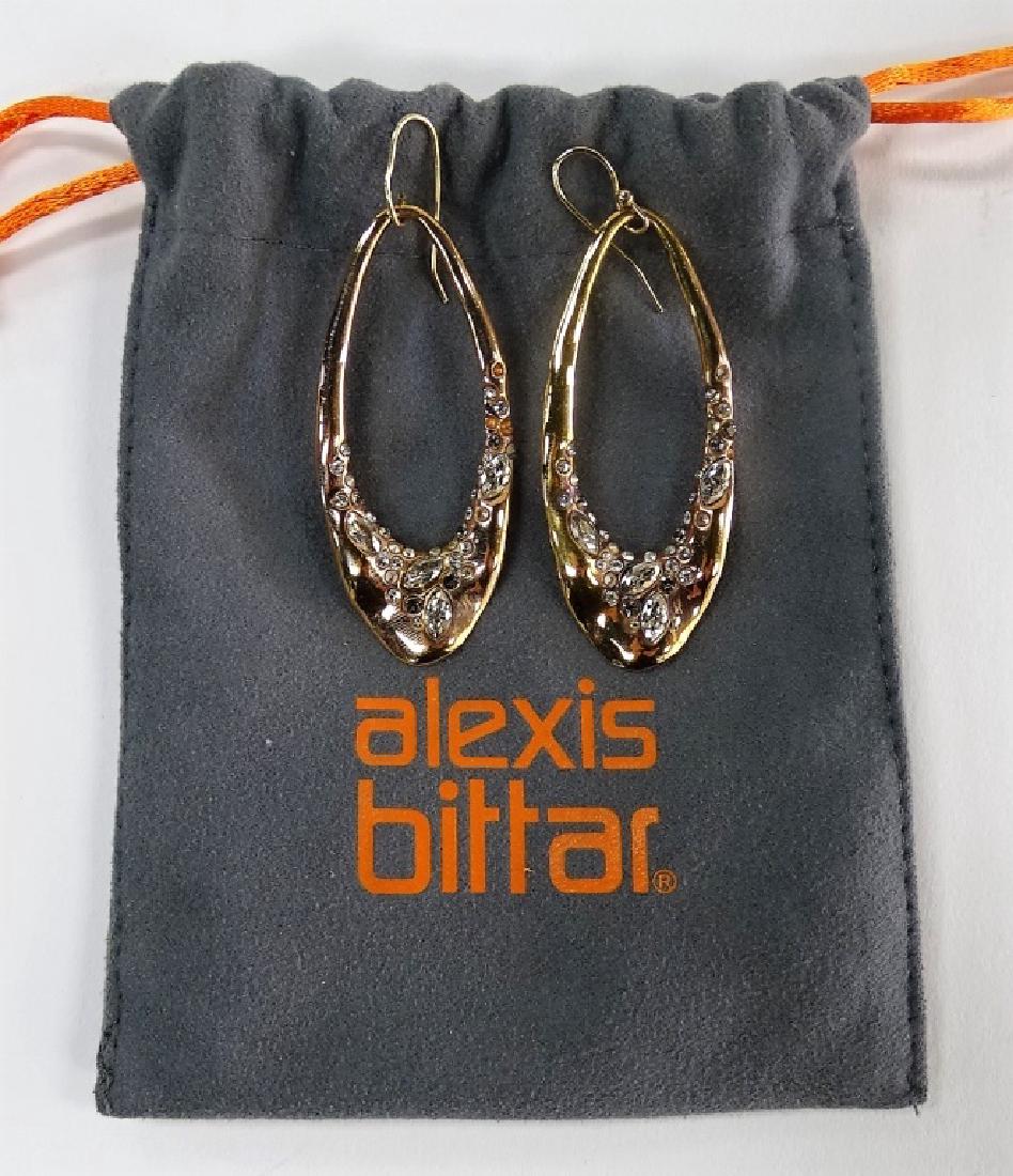 ALEXIS BITTAR PAIR OF GOLD TONE EARRINGS (1 of 4)