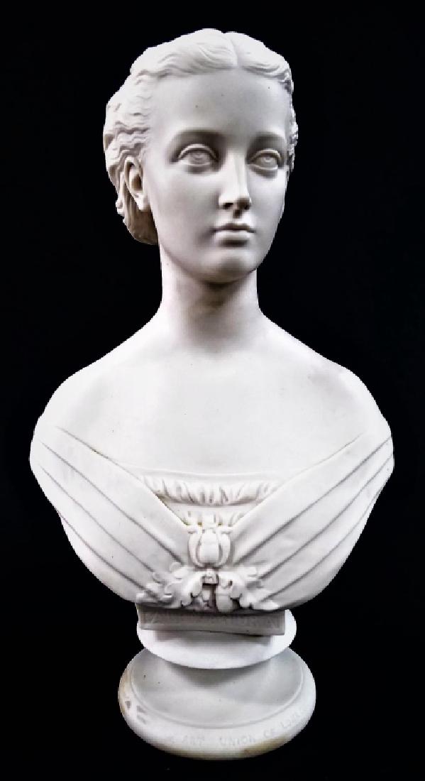 W.T. COPELAND PARIAN BUST OF PRINCESS ALEXANDRA (1 of 5)