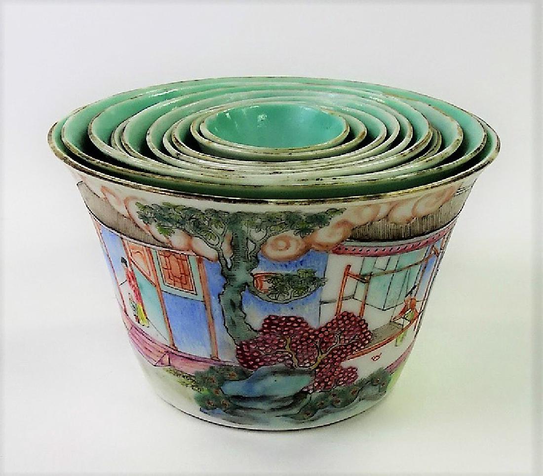 CHINESE 18TH CENTURY EARLY QING FAMILLE VERTE BOWLS (1 of 7)