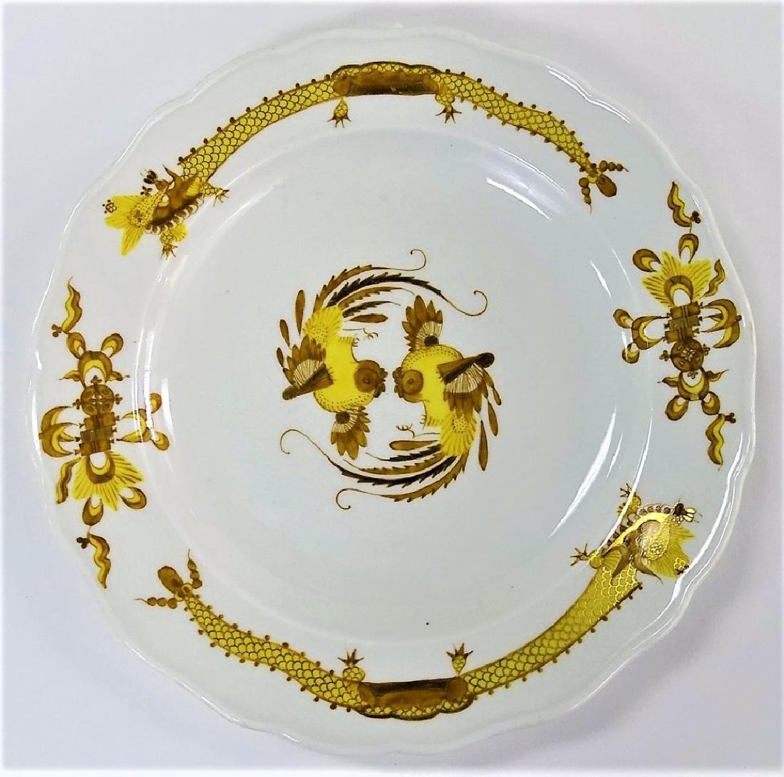 19TH C. MEISSEN GERMAN PORCELAIN DRAGON PLATE (1 of 2)
