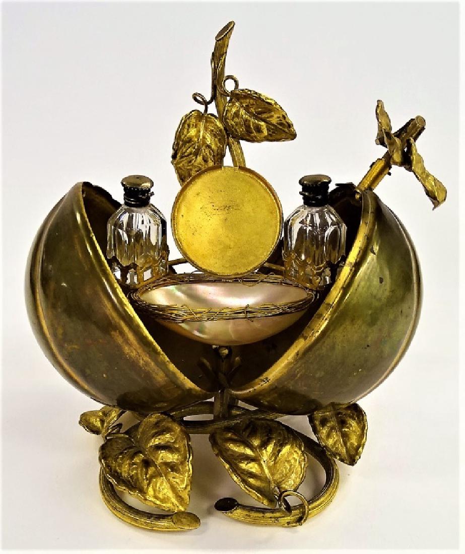 ANTIQUE VICTORIAN LADIES PERFUME DRESSER SET (1 of 3)