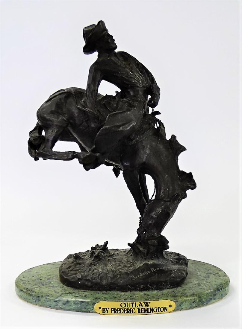FREDERIC REMINGTON "OUTLAW" BRONZE FIGURE (1 of 3)