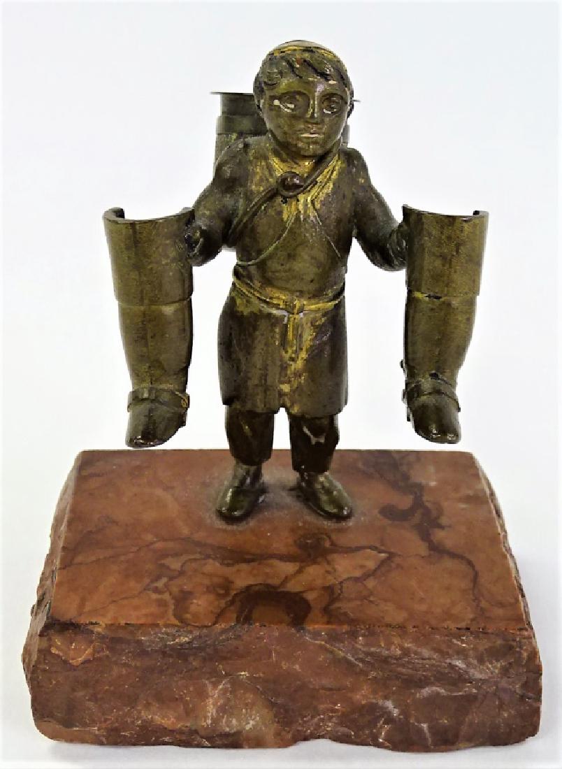 ANTIQUE BRONZE MATCH STRIKER (1 of 3)