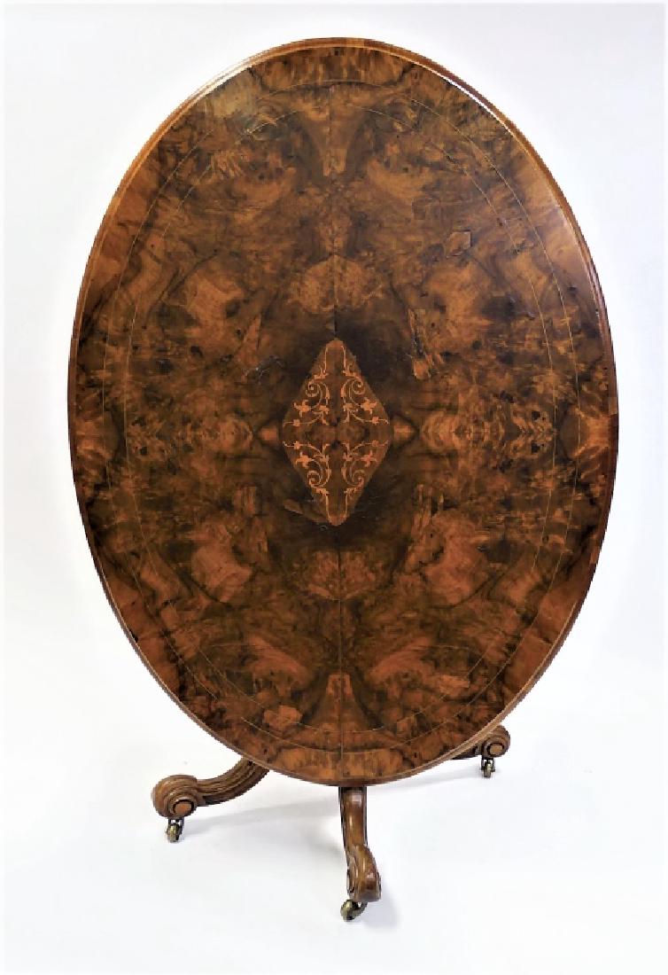 1830'S ENGLISH VICTORIAN WALNUT BREAKFAST TABLE (1 of 3)