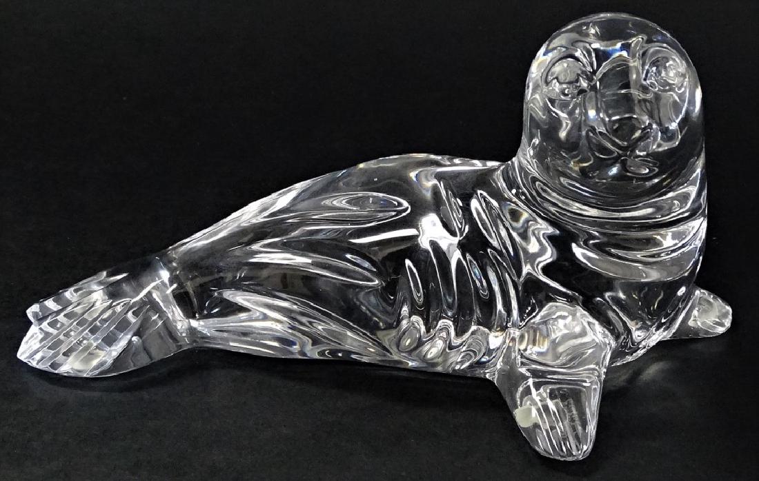 SIGNED LARGE WATERFORD CRYSTAL SEA LION (1 of 2)
