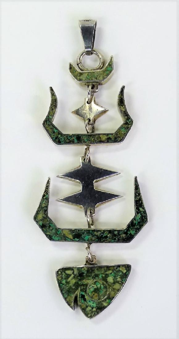 LARGE STERLING SILVER TAXCO PENDANT (1 of 5)