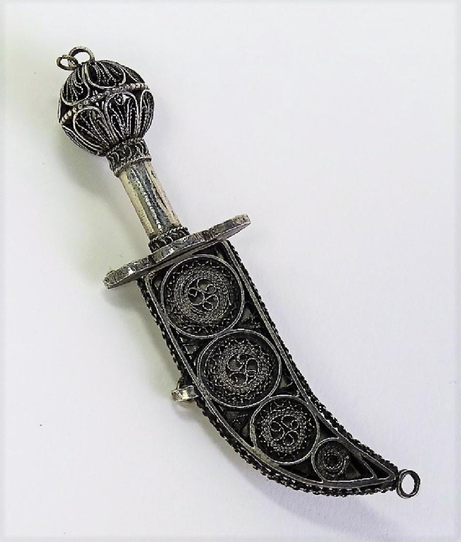 MID EASTERN SILVER SWORD PIN (1 of 5)