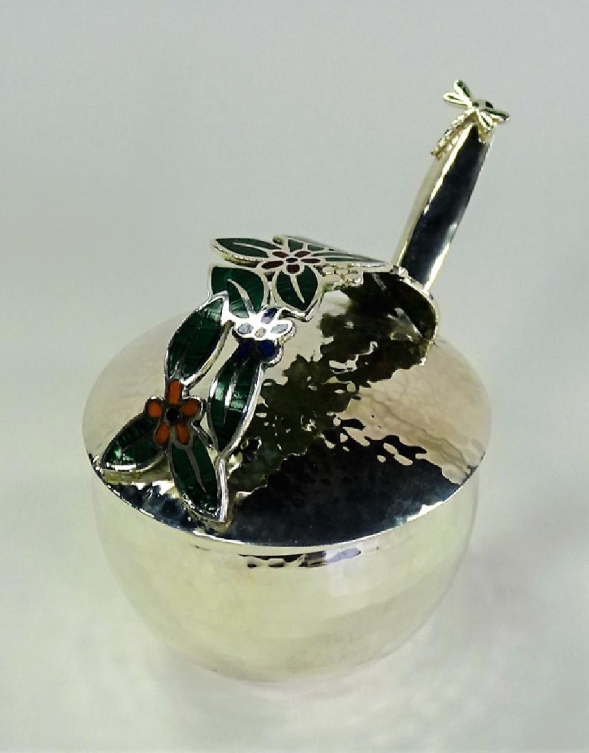 EMILIA CASTILLO HAND HAMMERED STERLING SUGAR & SPOON (1 of 5)