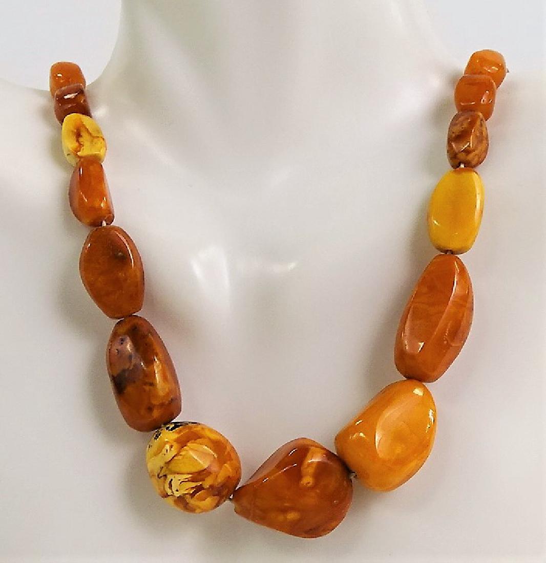 ANTIQUE BALTIC AMBER NECKLACE (1 of 1)
