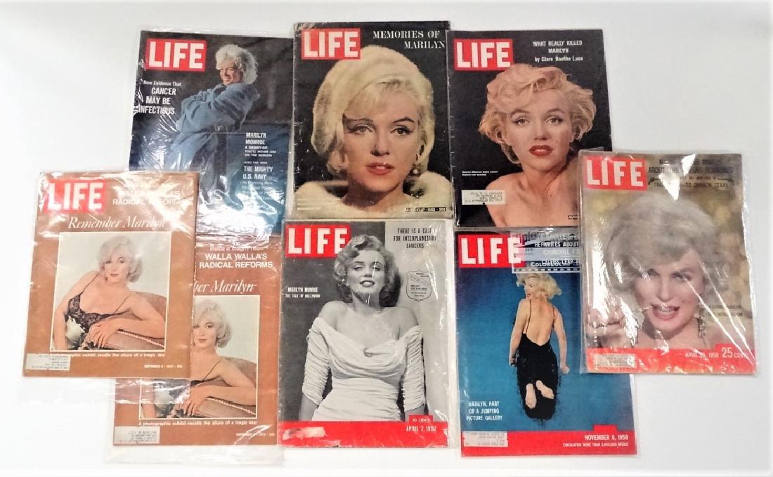 8 ASSORTED MARILYN MONROE LIFE MAGAZINES (1 of 1)