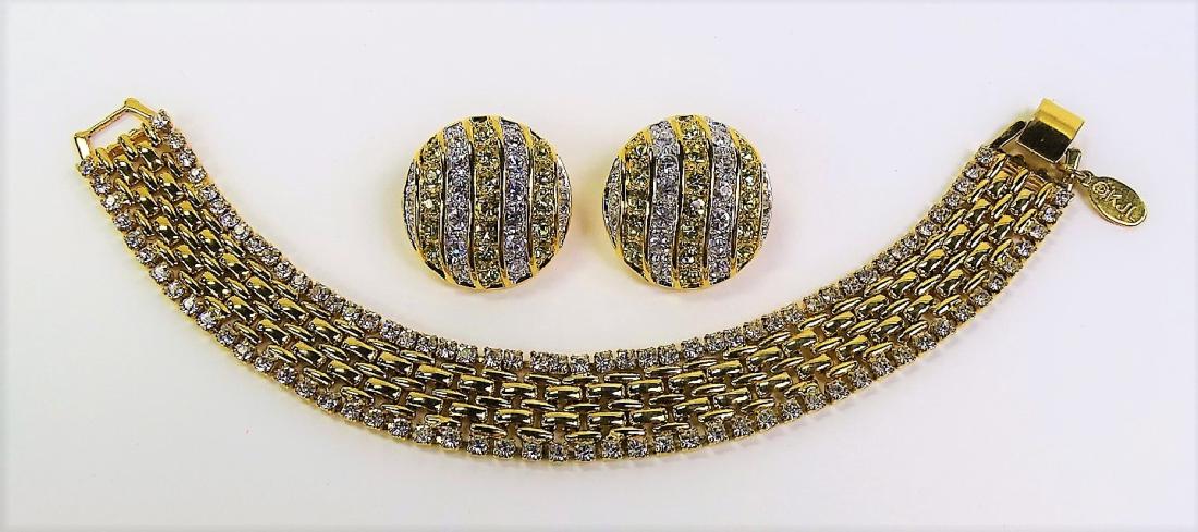 LOT OF KENNETH J LANE EARRINGS & BRACELET (1 of 3)