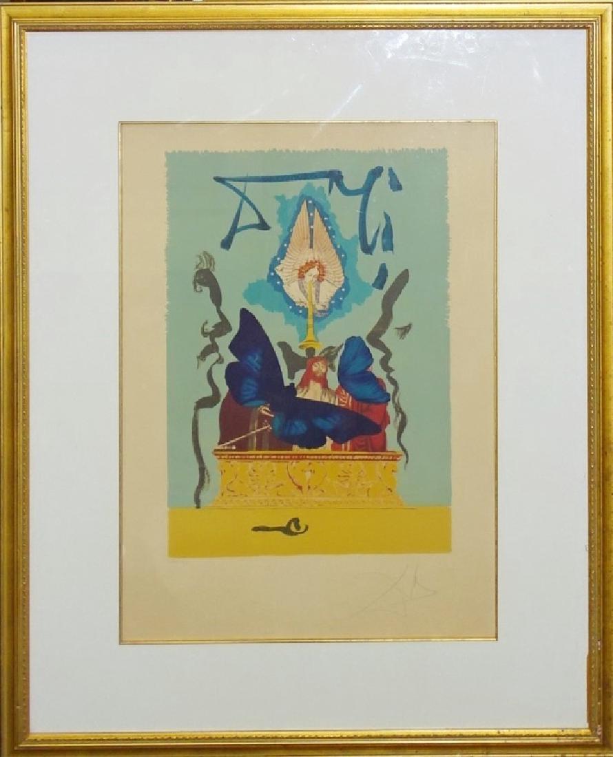 SALVADOR DALI ORIGINAL AQUATINIT COLOR ETCHING (1 of 4)