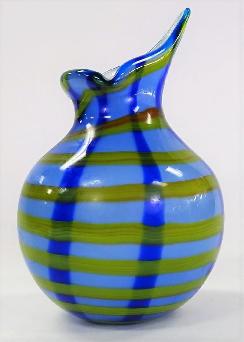 CONTINENTAL CASED GLASS MULTI COLORED VASE (1 of 4)
