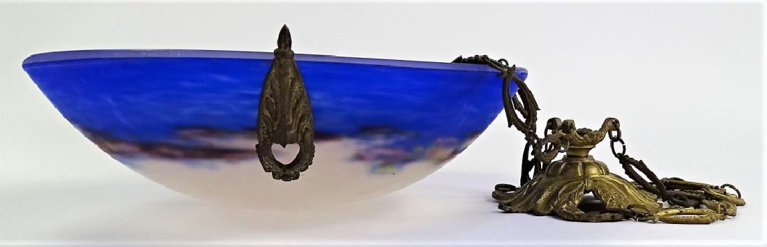 SIGNED DEGUE FRENCH ART GLASS CHANDELIER (1 of 4)