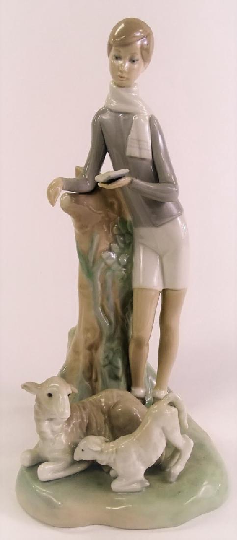 LLADRO TALL FIGURINE BOY WITH SHEEP #4509 (1 of 3)