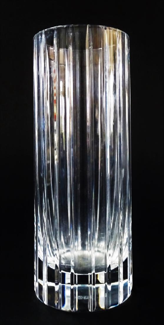 BACCARAT FRENCH CUT CRYSTAL CYLINDRICAL VASE (1 of 3)