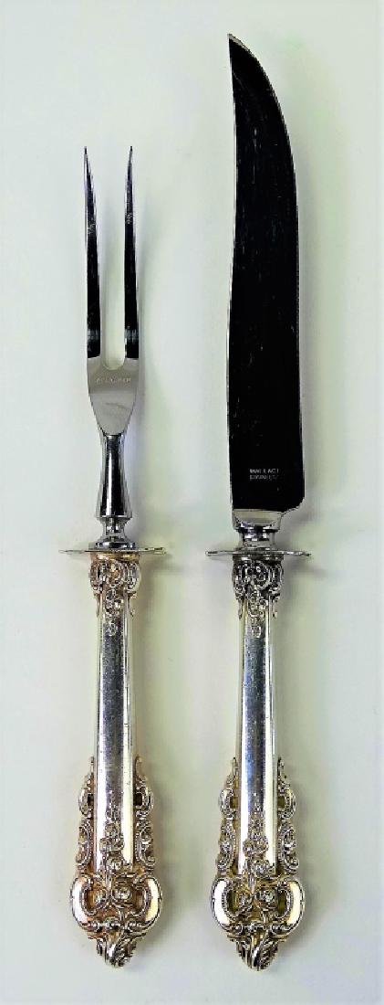 WALLACE GRANDE BAROQUE STERLING CARVING SET (1 of 3)