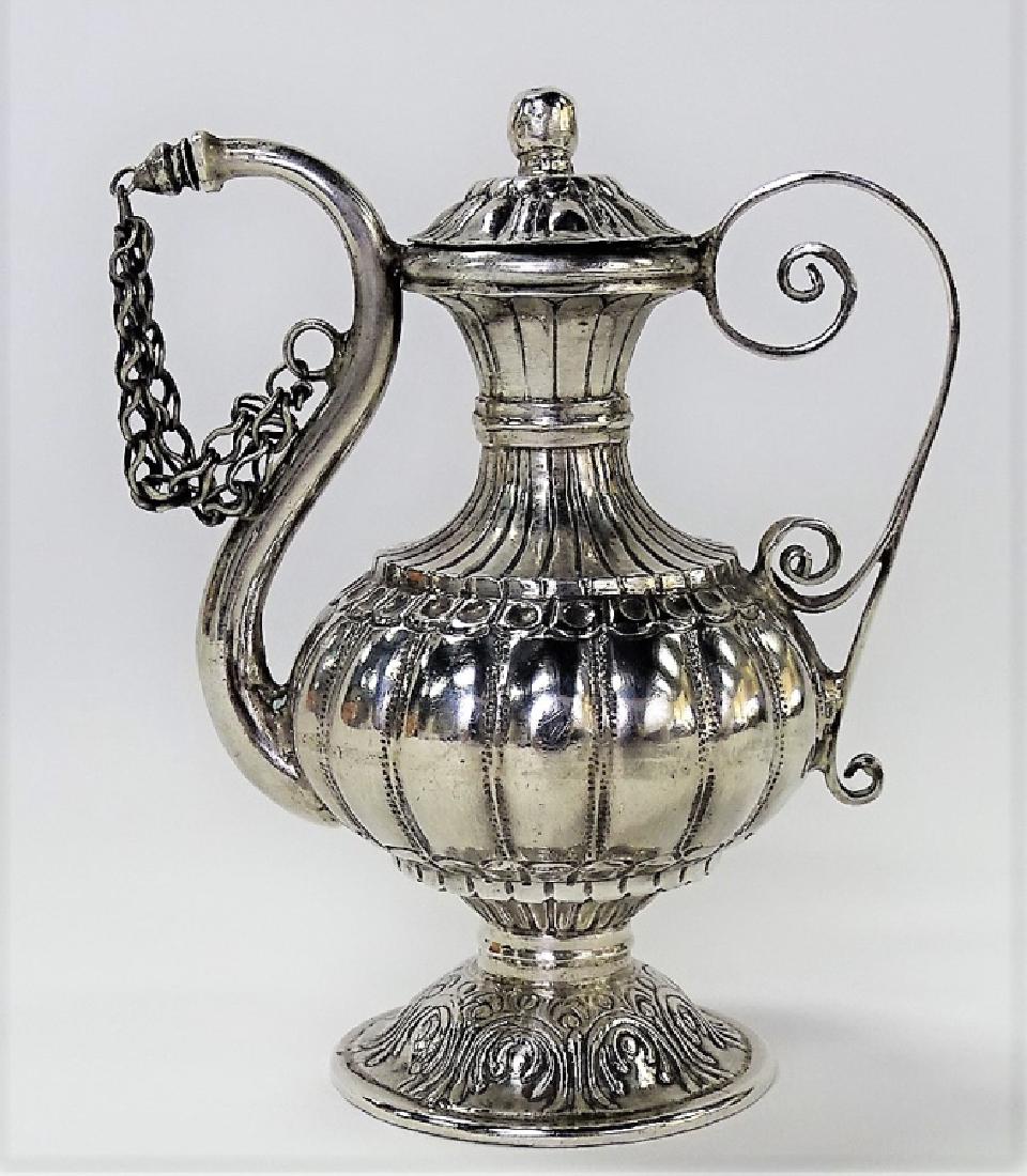 ANTIQUE PERSIAN OR MIDDLE EASTERN STERLING TEAPOT