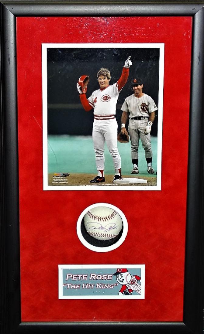 PETE ROSE SPORTS MEMORABILIA AUTOGRAPHED BASEBALL (1 of 4)