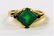 LADIES VICTORIAN 14KT YELLOW GOLD EMERALD RING