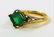 LADIES VICTORIAN 14KT YELLOW GOLD EMERALD RING - 3