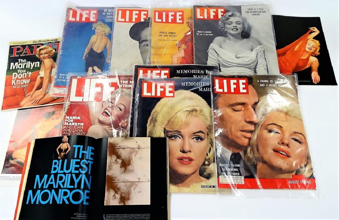 12PC LOT OF VINTAGE MAGAZINES FEAT. MARILYN MONROE (1 of 1)