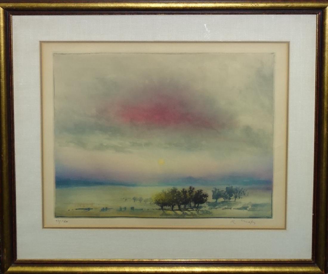 KAIKO MOTI ORIGINAL AQUATINT ETCHING PENCIL SIGNED (1 of 4)