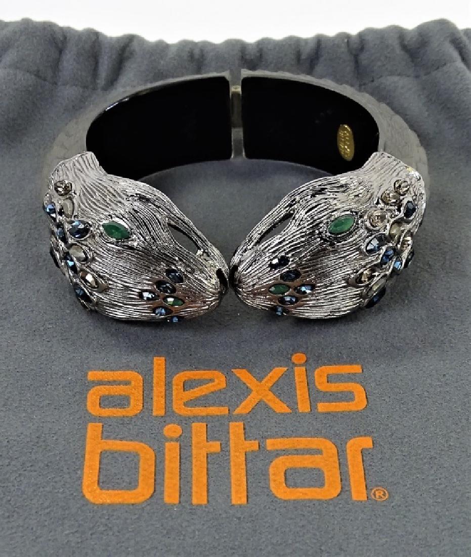 ALEXIS BITTAR LUCITE SERPENTINE BANGLE BRACELET (1 of 6)