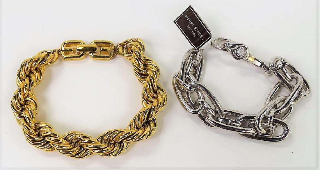 LOT OF 2 CHAIN LINK BRACELETS, GIVENCHY & BENDL (1 of 3)
