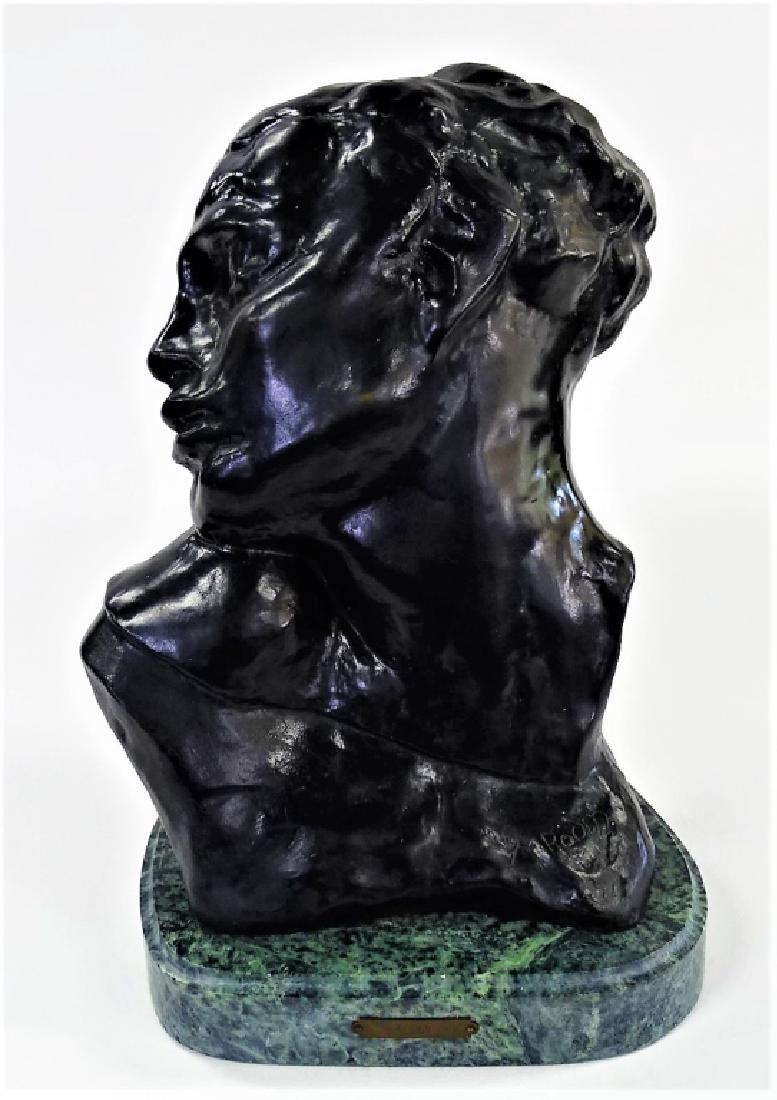 "TETE DE LA LUXURE" BRONZE SCULPTURE AFTER RODIN (1 of 10)