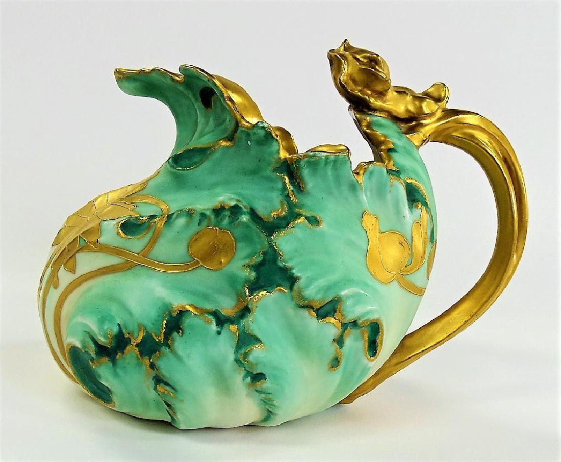 PMC LIMOGES FRANCE NAUTILUS HAND PAINTED PITCHER (1 of 4)