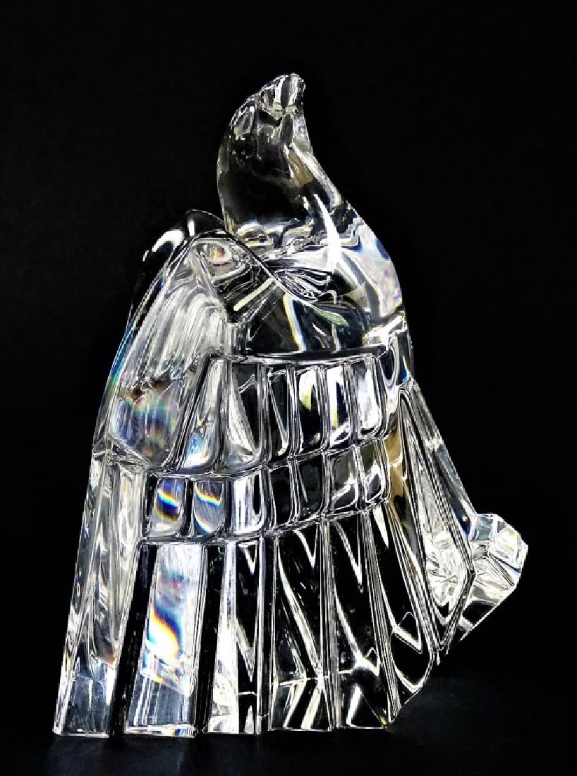 STEUBEN SIGNED CRYSTAL LARGE EAGLE STATUE (1 of 4)