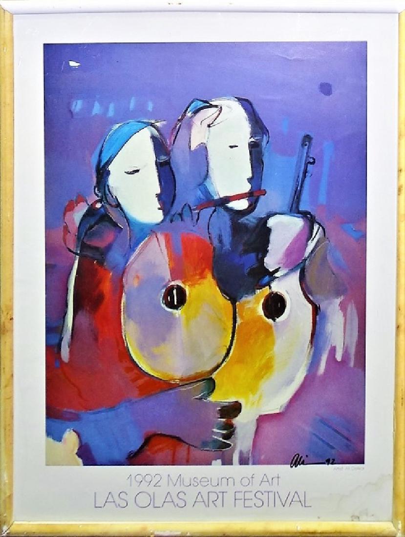 ALI GOLKAR '92 LAS OLAS ART FESTIVAL POSTER SIGNED (1 of 3)