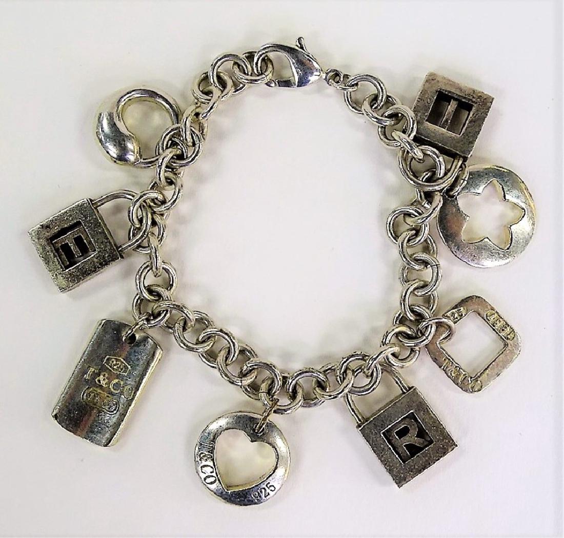 VTG TIFFANY & CO. STERLING 1837 CHARM BRACELET (1 of 2)