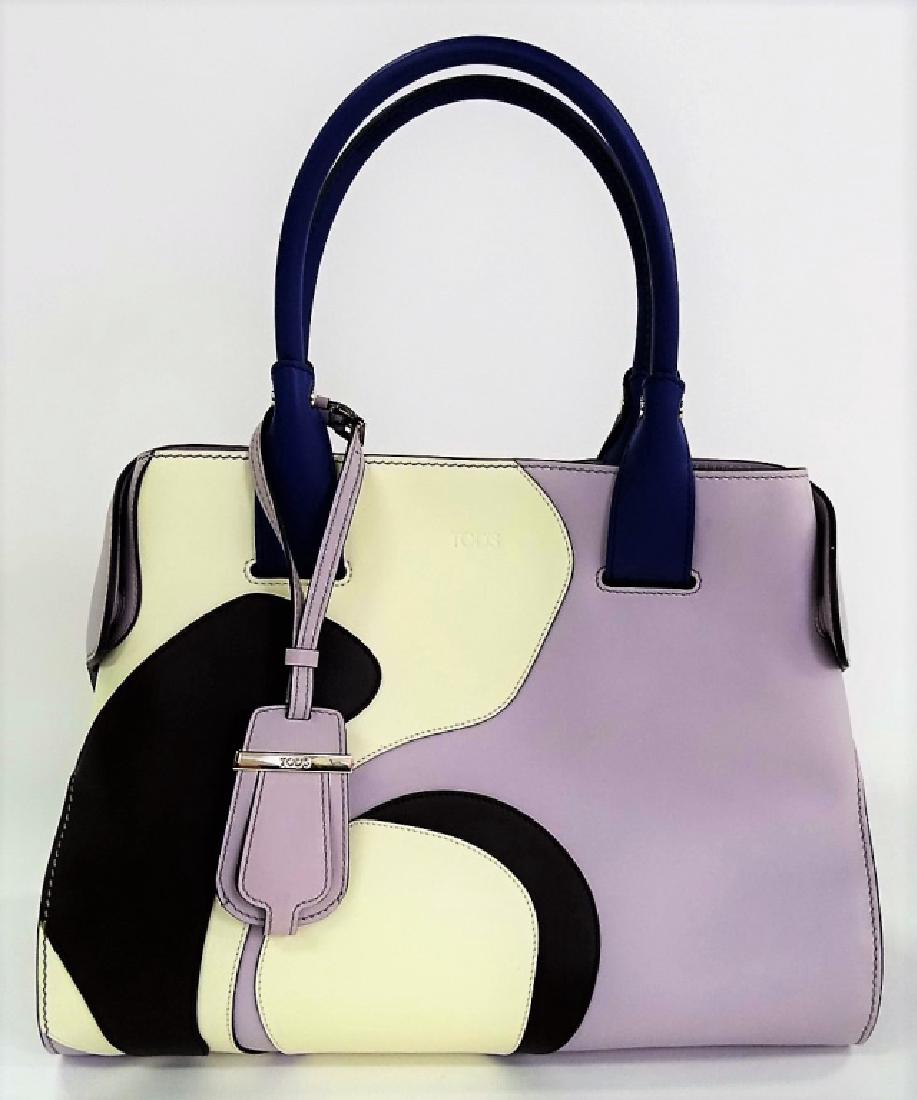 TOD'S LARGE GENUINE LEATHER DESIGNER HANDBAG (1 of 5)