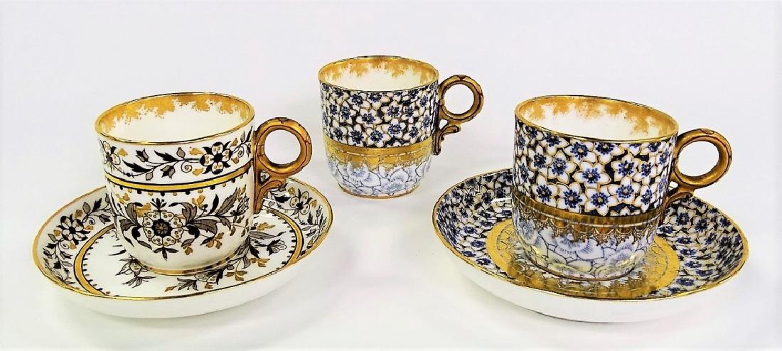 LOT OF 3 ROYAL WORCESTER PORCELAIN DEMITASSE CUPS (1 of 2)