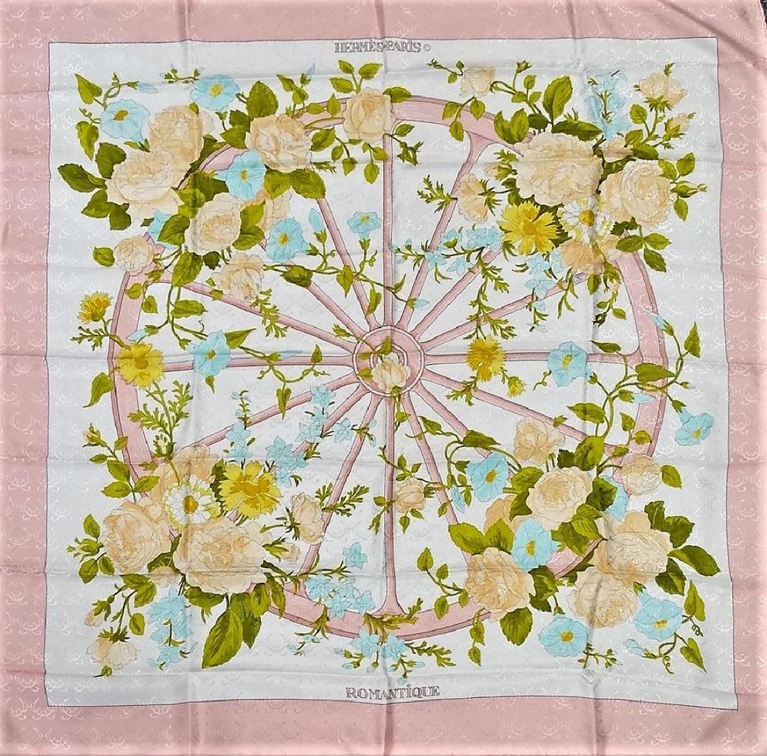 HERMES SILK SCARF TITLED ROMANTIC (1 of 3)