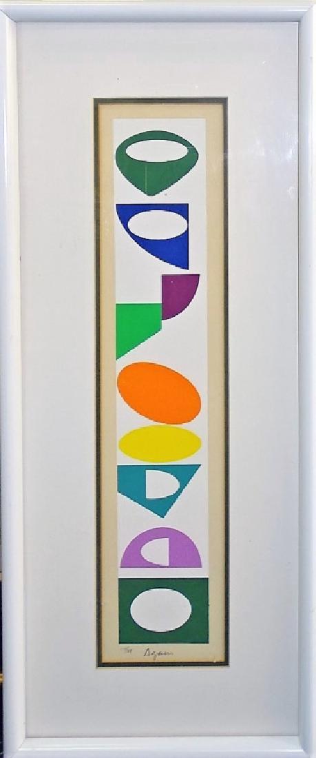 YAACOV AGAM ORIGINAL COLOR SERIGRAPH (1 of 3)